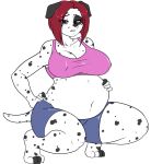  anthro canid canine canis dalmatian domestic_dog female hair mammal pregnant sammie_(spyingredfox) skidd solo 