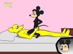  acidskunkwolf anthro bed bedroom blush bodily_fluids breasts cheat crying cuckold disney duo female furniture hi_res male male/female mammal mickey_mouse minnie_mouse mouse murid murine nude quitela rodent sex tears 