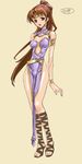  breasts character_request female fire_emblem fire_emblem:_monshou_no_nazo full_body linda_(fire_emblem) sandals simple_background solo 