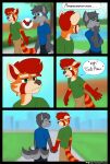  absurd_res anthro boyfriends city comic duo hand_holding hi_res humor looking_annoyed male male/male nature outside seb_the_red_panda sebtheredpanda walking zach_the_wolf 