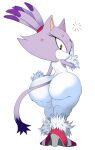  annoyed anthro big_butt blaze_the_cat butt domestic_cat felid feline felis female hi_res huge_butt mammal raccoonshinobi sega solo sonic_the_hedgehog_(series) thick_thighs wide_hips 