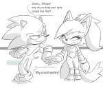  anthro aresworld-universe canid canine canis clothing eulipotyphlan female food gloves handwear hedgehog idw_publishing low_res male mammal sega sonic_the_hedgehog sonic_the_hedgehog_(comics) sonic_the_hedgehog_(idw) sonic_the_hedgehog_(series) whisper_the_wolf wolf 