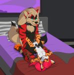  absurd_res age_difference anal anal_orgasm anal_penetration animal_genitalia animal_penis anthro anthro_on_anthro anthro_penetrated anthro_penetrating anthro_penetrating_anthro arcanine balls bed black_penis bodily_fluids collar compfive cum cum_while_penetrated duo ear_piercing ear_ring ejaculation erection eyes_closed father father_and_child father_and_son furniture genital_fluids genitals gloves_(marking) glowing glowing_eyes glowing_genitalia glowing_penis hands-free hi_res hybrid incest_(lore) kira_kathell knot kowu_kathell larger_male male male/male male_penetrated male_penetrating male_penetrating_male markings nintendo nipples on_bed parent parent_and_child penetration penile penile_penetration penis penis_in_ass piercing pok&eacute;mon pok&eacute;mon_(species) sex size_difference smaller_male smaller_penetrated smile son striped_body stripes video_games 