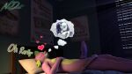  3d_(artwork) anthro digital_media_(artwork) dragon erection female friendship_is_magic genitals hi_res lying male my_little_pony neondonut nude on_back penis rarity_(mlp) sleeping solo spike_(mlp) 