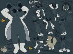  2022 anthro balls biped black_body black_nose butt clothing coat duo english_text eyewear flaccid genitals glasses hi_res lab_coat male mammal murid murine nishi_oxnard penis rat rattyvity_lab rodent simple_background small_penis solo text topwear video_games 
