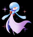  alternate_color artsy-rc black_background gardevoir highres looking_at_viewer no_humans parted_lips pokemon pokemon_(creature) shiny_pokemon solo sparkle 