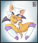  animal_ears animal_eras bb blush breasts female fluff-kevlar furry large_breasts looking_at_viewer lying mammal nipples nude on_back plain_background pussy rouge_the_bat sega smile solo sonic_(series) sonic_the_hedgehog spread_legs spreading tail wings 