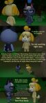  absurd_res animal_crossing anthro breasts canid canine canis casual_nudity domestic_cat domestic_dog duo embarrassed featureless_breasts featureless_crotch felid feline felis female hi_res isabelle_(animal_crossing) male mammal nintendo nude papadragon69 plant raymond_(animal_crossing) shih_tzu toy_dog tree video_games 