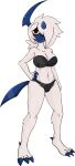  absol alpha_channel anthro arkia_the_absol bra clothed clothing diamond_grenadier female half_naked hi_res humanoid nintendo panties pok&eacute;mon pok&eacute;mon_(species) solo underwear video_games 