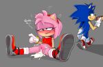  2022 after_sex amy_rose anthro blue_body bodily_fluids boots chili_dog clothed clothing color_edit colored cum cum_from_pussy cum_in_pussy cum_inside cum_on_ground dress duo eating edit eulipotyphlan female flannelcat77 food footwear fur genital_fluids genitals gloves grey_background handwear hedgehog hexanne holding_food holding_object hot_dog knee_boots knee_highs legwear looking_back_at_another male male/female mammal messy no_underwear pink_body pussy raised_clothing raised_dress sega shoes short_tail simple_background sitting smile sonic_the_hedgehog sonic_the_hedgehog_(series) spread_legs spreading walking 