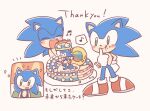  2021 anniversary anthro biped birthday blue_body blue_fur blush buke3jp cake clothing dessert digital_media_(artwork) eating eulipotyphlan eyes_closed food footwear fur gesture gloves green_eyes handwear happy hedgehog holding_food holding_object japanese_text licking licking_lips licking_own_lips looking_at_viewer male mammal musical_note plantigrade red_clothing red_footwear red_shoes sega self_lick shoes simple_background smile solo sonic_the_hedgehog sonic_the_hedgehog_(series) standing text thank_you thumbs_up tongue tongue_out translation_request white_background white_clothing white_gloves white_handwear 