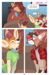  canid canine canis collar comic duo female fennec fink_(artist) fox hi_res kali_(artist) male mammal solo tagme wolf 