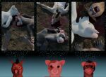  3d_(artwork) anthro blackxeno_(artist) blender_(software) blood bodily_fluids death digital_media_(artwork) domestic_ferret equid equine group hi_res horse imagining male mammal mouse murid murine mustela mustelid musteline rodent tears thinking_about_another true_musteline untied_verbeger 