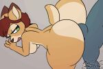  2022 2d_animation ambiguous_species animated anthro anthro_on_anthro anthro_penetrated anthro_penetrating anthro_penetrating_anthro ass_up balls big_breasts big_butt bouncing_butt breasts brown_body brown_fur butt cervid dipstick_ears doggystyle dorothy_(miso_souperstar) duo female female_penetrated from_behind_position fur genitals grey_background grey_balls grey_penis hair huge_butt loop male male/female male_penetrating male_penetrating_female mammal miso_souperstar multicolored_ears nude open_mouth orange_body orange_fur penetration penis red_hair sex simple_background standing tan_body tan_fur tan_inner_ear thrusting 