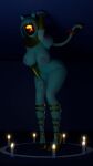  1_eye 2022 absurd_res anthro areola big_breasts big_butt blue_body blue_fur blue_hair breasts butt candle cyclops digital_media_(artwork) eldritch_abomination eldritch_horror eye_of_horus felid feline female fur glowing glowing_eyes hair hi_res high_heels huge_breasts inner_ear_fluff inside kalasiris looking_at_viewer mammal nails nipples nude nyanlathotep_(sucker_for_love) short_hair solo standing sucker_for_love thick_thighs tuft video_games wide_hips xionxiii 