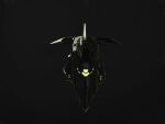 amacalva dark_background eve_online frigate glowing grey_background highres military military_vehicle no_humans science_fiction spacecraft vehicle_focus 