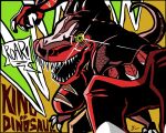  1boy character_name claws dinosaur_costume drawsgako fangs highres king_of_dinosaurs tail the_king_of_fighters 