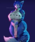  absurd_res anthro big_breasts big_butt breasts butt canid canine coolmaster98 female fox hi_res huge_breasts krystal mammal nintendo solo star_fox thick_thighs video_games wide_hips 