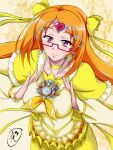  breasts cure_muse_(yellow) highres large_breasts older precure shirabe_ako suite_precure tamo_(nama-yatsuhashi) 