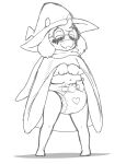  &lt;3 2021 absurd_res anthro black_and_white blush bottomwear bovid caprine clothed clothing deltarune diaper digital_drawing_(artwork) digital_media_(artwork) eyewear fur glasses goat hat headgear headwear hi_res male mammal monochrome parumpee raised_bottomwear raised_clothing raised_skirt ralsei simple_background sketch skirt smile solo standing undertale_(series) video_games 