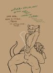  anthro arvie_dreadmaw_(character) bodily_fluids cum cum_on_face dragonborn dungeons_and_dragons duo ear_piercing ear_ring fek fekkri_talot felid frottage genital_fluids hasbro jewelry male male/male mammal necklace piercing sex simple_background tabaxi wizards_of_the_coast 