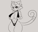  abs anthro anthrofied bell big_breasts breasts choker clothed clothing female hair hi_res huge_thighs jewelry jinx_doodle long_tail meowth navel necklace neckwear nintendo pok&eacute;mon pok&eacute;mon_(species) short_hair skimpy solo thick_thighs video_games wide_hips womb_tattoo 
