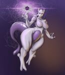  anthro big_breasts breasts female hi_res humanoid legendary_pok&eacute;mon littleredimp mewtwo nintendo pok&eacute;mon pok&eacute;mon_(species) solo thick_thighs video_games wide_hips 