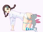  all_fours artist_request ass blush censored error gym_leader pokemon pokemon_(game) pokemon_dppt pussy sneasel suzuna_(pokemon) 