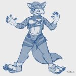  absurd_res anthro big_(disambiguation) bigger boxers_(clothing) bulge canid canine clothed clothing fox fully_clothed grow growing growth hi_res macro male mammal rippage ripping shocked size solo teaselbone torn_clothing underwear 