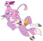  &lt;3 &lt;3_eyes akeya_(akeyalionprincess) animal_genitalia animal_penis anus backsack balls bandai_namco canine_penis collar digimon digimon_(species) dorumon duo eeveelution espeon floppsies genitals gynomorph gynomorph/male gynomorph_penetrating gynomorph_penetrating_male herm hi_res intersex intersex/male intersex_penetrating intersex_penetrating_male irrumatio knot lying male male_penetrated nintendo on_back open_mouth oral oral_penetration penetration penile penis pok&eacute;mon pok&eacute;mon_(species) sex video_games x-digimon yama_the_dorumon 