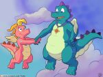  4:3 cassie_(dragon_tales) dragon dragon_tales duo female flying hi_res jewelry male male/female ord_(dragon_tales) scalie text trias url western_dragon wings 