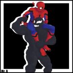  alien carrying carrying_partner duo hi_res human humanoid male male/male mammal marvel mr.brapion muscular muscular_male on_shoulders spider-man_(character) spider-man_(series) symbiote venom_(marvel) 