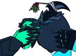  &lt;3 2020 alternate_species armor big_eyes black_armor black_body black_clothing black_fur black_gauntlets black_handwear black_helmet black_jacket black_mask black_topwear blue_blush blue_body blue_eyes blue_fingers blue_hands blue_heart blue_tail blush blush_lines bow christmas close-up closed_smile clothed clothed_feral clothed_humanoid clothed_male clothing colored dark_armor dark_body dark_clothing dark_handwear dark_helmet dark_jacket dark_mask digital_drawing_(artwork) digital_media_(artwork) duo_focus eyes_closed feral feral_on_feral feralized flat_colors full-length_portrait fully_clothed fully_clothed_humanoid fully_clothed_male fur gauntlets ghost gloves green_blush green_body green_fingers green_fur green_hands green_heart green_tail group handwear hecarim_(lol) hi_res holidays humanoid humanoid_to_feral humanoidized jacket jagged_mouth kissing larger_feral larger_male league_of_legends male male/male male_humanoid mammal manly mistletoe motion_lines narrowed_eyes plant poro portrait red_bow riot_games romantic romantic_couple side_view simple_background size_difference smaller_feral smaller_male spirit square_crossover tail_motion tailwag taur_to_feral taur_to_humanoid thresh toony topwear video_games white_background xtoka_samax 