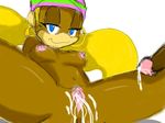  blonde_hair blue_eyes breasts cum cum_in_pussy cum_inside cum_on_pussy donkey_kong_(series) earrings female hair mammal monkey nintendo nipples penis plain_background primate pussy spread_legs tiny_kong twintails uncensored unknown_artist video_games white_background 