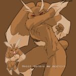  1:1 2008 ambiguous_gender anthro brown_arms brown_background brown_body brown_ears brown_fur brown_hands brown_tail digital_media_(artwork) dipstick_ears featureless_crotch fist floppy_ears fur kazuhiro kemono leg_markings long_ears looking_at_viewer lopunny low_res markings monotone_eyes monotone_hands monotone_tail multicolored_body multicolored_ears multicolored_fur nintendo nude pok&eacute;mon pok&eacute;mon_(species) red_eyes short_tail simple_background socks_(marking) tan_body tan_ears tan_feet tan_fur two_tone_body two_tone_ears two_tone_fur video_games 