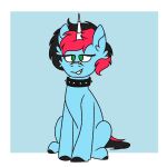  1:1 alpha_channel artemis_von_stone(character) blue_body blue_fur equid equine fan_character feel feral free fur hasbro help hi_res horse male mammal my_little_pony pony sitting smile smiling_at_viewer solo tagging to unknown_artist with 