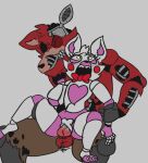  animatronic bodily_fluids canid canine cum cum_inside duo female five_nights_at_freddy&#039;s five_nights_at_freddy&#039;s_2 fox foxy_(fnaf) genital_fluids knot machine male male/female mammal mangle_(fnaf) moan robot scottgames unnecessaryfansmut video_games 