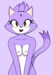  anthro blaze_the_cat breasts domestic_cat fangs felid feline felis female hi_res looking_at_viewer mammal nipples nude open_mouth sega smile solo sonic_the_hedgehog_(series) sourlemonade 