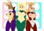  activision anthro bedroom_eyes bianca_(spyro) breasts cadbury cadbury_bunny clothed clothing digital_media_(artwork) easter female genitals group half-closed_eyes hands_behind_back holidays jorge-the-wolfdog lagomorph leggings legwear leporid lola_bunny looking_at_viewer looney_tunes mammal mascot narrowed_eyes neck_bow nipples playboy_outfit pussy rabbit revealing_outfit seductive simple_background smile smiling_at_viewer solo space_jam spyro_the_dragon topless topless_female video_games warner_brothers 
