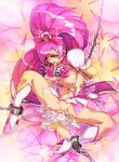  bdsm bondage boots bound bow breasts chain choker cum cum_in_mouth cum_on_pussy cure_blossom eyelashes hanasaki_tsubomi heartcatch_precure! hisahiko knee_boots legs magical_girl medium_breasts pink_bow pink_choker pink_eyes pink_hair ponytail precure solo uncensored 