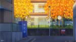  artist_name autumn building commentary_request door fence highres instagram_username isbeyvan japan lamppost no_humans original outdoors postbox_(outgoing_mail) power_lines road scenery shadow street sunset traffic_mirror tree utility_pole watermark window 