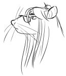  ambiguous_gender anthro boo3 eyebrows eyewear glasses hair jj_(boo3) long_hair mammal murid murine nonbinary_(lore) profile rat rodent sketch slightly_chubby whiskers 
