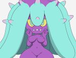  animated big_breasts blue_eyes bouncing_breasts breasts female genitals half-closed_eyes looking_at_viewer mareanie narrowed_eyes navel nintendo nude pok&eacute;mon pok&eacute;mon_(species) purple_body pussy short_playtime simple_background smile solo tansau thick_thighs video_games white_background wide_hips 