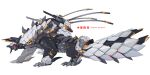  2022 absurd_res ambiguous_gender capcom claws digital_media_(artwork) fanged_wyvern feral hi_res machine mecha monster_hunter simple_background solo stygian_zinogre video_games white_background xezeno zinogre 