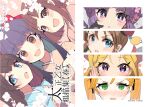  2022 6+girls :o amamiya_sakura bangs blue_eyes blue_hair blue_kimono blunt_bangs blush brown_eyes bun_cover cover cover_page doujin_cover eyebrows_visible_through_hair fuurin_kingyou hair_behind_ear huang_yui iris_chateaubriand japanese_clothes kimono long_hair looking_at_viewer margarethe_(shin_sakura_taisen) multiple_girls open_mouth orange_hair pink_kimono purple_eyes purple_hair saimei_kurumi sakura_kakumei sakura_shino sakura_taisen shin_sakura_taisen shinguuji_sakura sketch smile v-shaped_eyebrows 