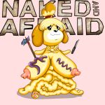  animal_crossing anthro bad_art big_breasts blood bodily_fluids breasts canid canine canis domestic_dog drnotafurry female female/female fish guts huge_breasts hyper hyper_breasts intestines invalid_tag isabelle_(animal_crossing) knife mammal marine naked_and_afraid nintendo organs paws solo terrible_anatomy terrible_art vein video_games what what_has_science_done why 