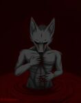  blood bodily_fluids fur grey_body grey_fur hi_res male scratches solo spike_the_furry 