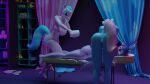  3d_(artwork) absurd_res aloe_(mlp) anthro anthrofied anus bent_over big_breasts big_butt breasts butt candle clopmaestroman digital_media_(artwork) equid equine female female/female friendship_is_magic genitals hi_res horn lit_candle lotus_(mlp) lying mammal my_little_pony nude on_front pussy sibling sister sisters twilight_sparkle_(mlp) winged_unicorn wings 