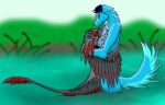  achak-claw anthro avali duo embrace error-wolf gatsinir gatsinir-the-avali hug love male male/male river xyron 
