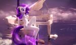  2022 3d_(artwork) absurd_res anthro blue_eyes breasts cutie_mark digital_media_(artwork) equid equine eyebrows eyelashes female friendship_is_magic hasbro hevexy hi_res horn keyboard_instrument mammal musical_instrument my_little_pony nude piano rarity_(mlp) solo unicorn 